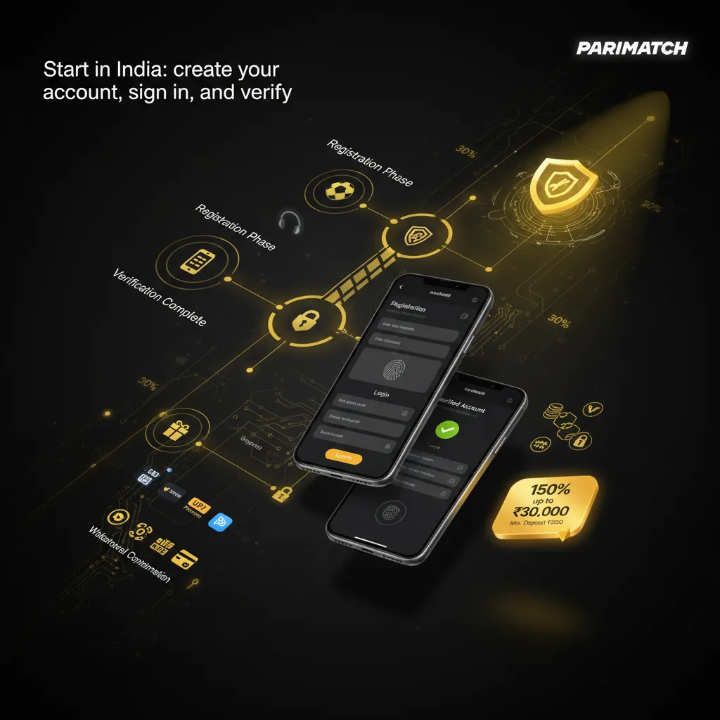 Parimatch India: sign up, sign in and verify guides.