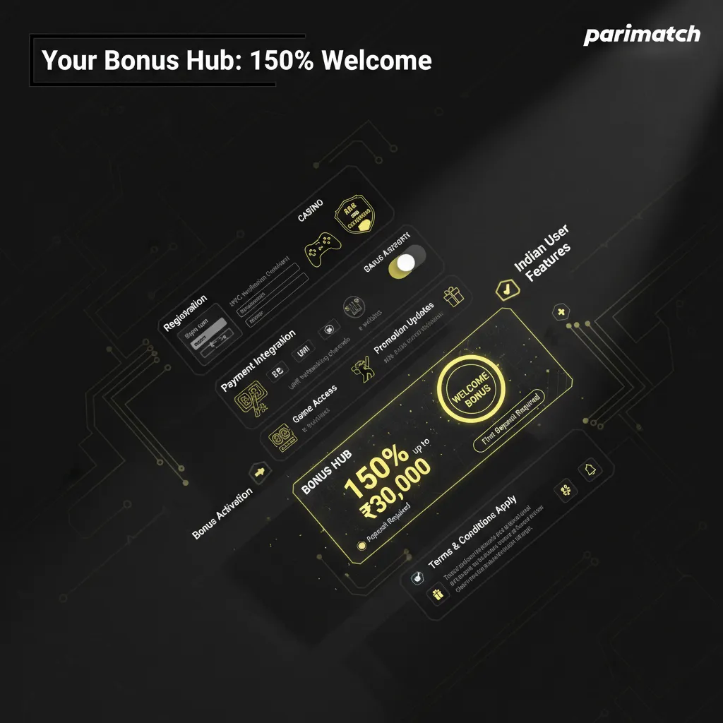 India bonus banner: 150% up to ₹30,000 on first deposit for Casino and Betting. KYC needed.