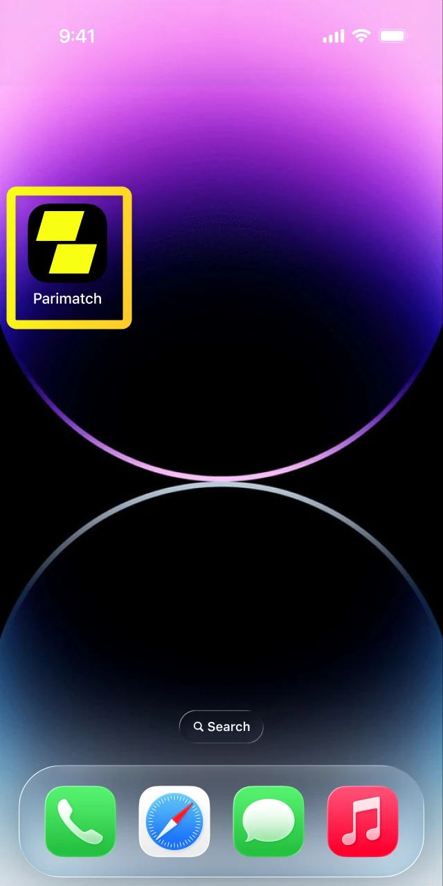 Download the official Parimatch mobile application from the trusted source.