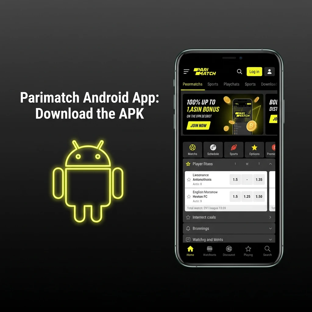Parimatch Android APK download guide showing installation steps for devices running Android 5.0 or higher